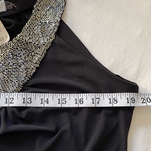Calvin Klein Black with Silver-tone Beading Occasion Party Event Dress Size10 - Picture 8 of 11